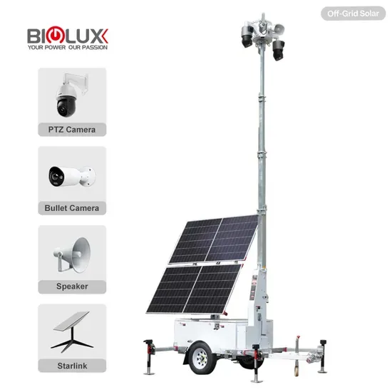 Солнечная CCTV башня Hisolo с 4G камерой для парковки