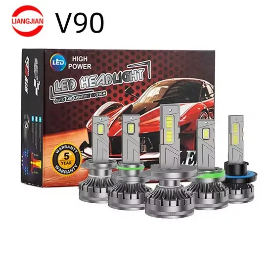 Оптовая V90 Авто Осветительная Система Автомобильный Свет H4 H7 LED Фара Лампочка