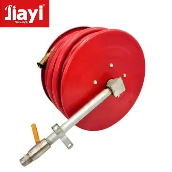 Китайская настенная установка Jiayi 19mm*30m, 25mm*30m ручной фиксированный катушечный пожарный шланг поворотный пожарный шланг Китайский ведущий производитель
