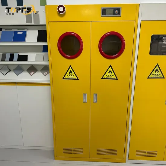 Стальной шкаф для хранения газовых баллонов, два баллона