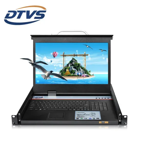 8 Вход 1 Выход Kvm переключатель 17" ЖК VGA 1080P OSD горячая клавиша шкаф (в наличии)