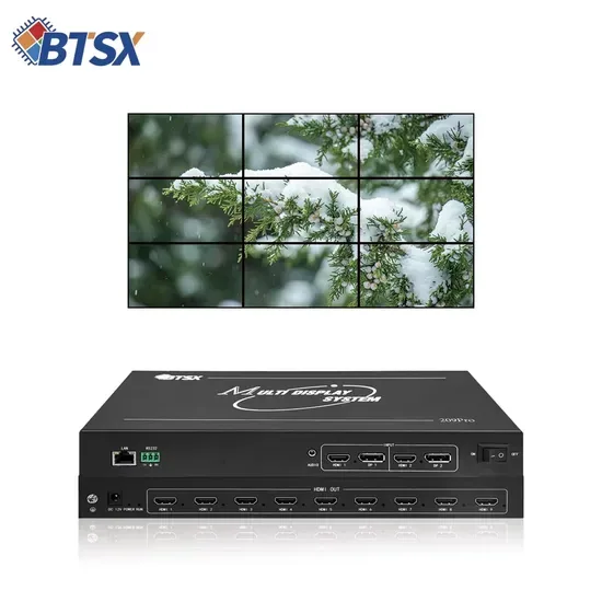 4K60 Процессор-контроллер видеостены HDMI 2X9 Многодисплейное объединение 3X3