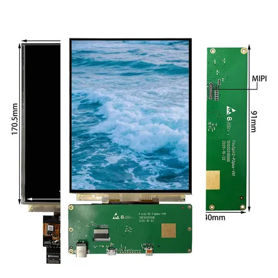 7.8 Гибкий AMOLED экранный модуль 1 дюйм с интерфейсом Mipi, тонкий носимый IPS сенсорный экран, сгибаемый OLED дисплей для промышленных устройств и умных носимых устройств