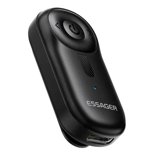 Беспроводной приемник Essager с передатчиком и микрофоном на клипсе Bluetooth