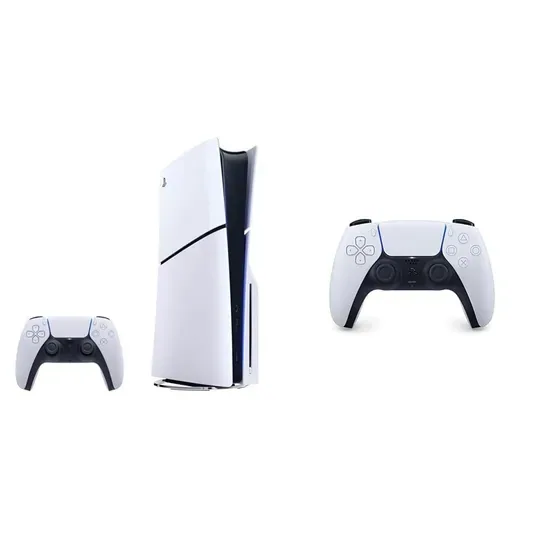 99% Новый оригинальный игровой контроллер с беспроводным контроллером Dualsense - белый комплект консоли портативной игровой консоли