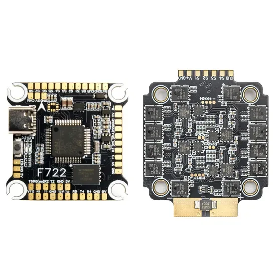 F722 60A FC ESC Fly Flight Stack Контроллер Полета 4-in-1 3-6s Липо для РК ФПВ Дрона