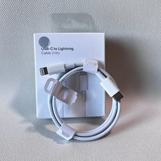 Высококачественный AAA+++ 60W 1:1 оригинальный кабель USB-C на Lightning, 1m 2025 кабель для передачи данных и зарядки мобильного телефона Top1 оптовая цена высококачественного аксессуара