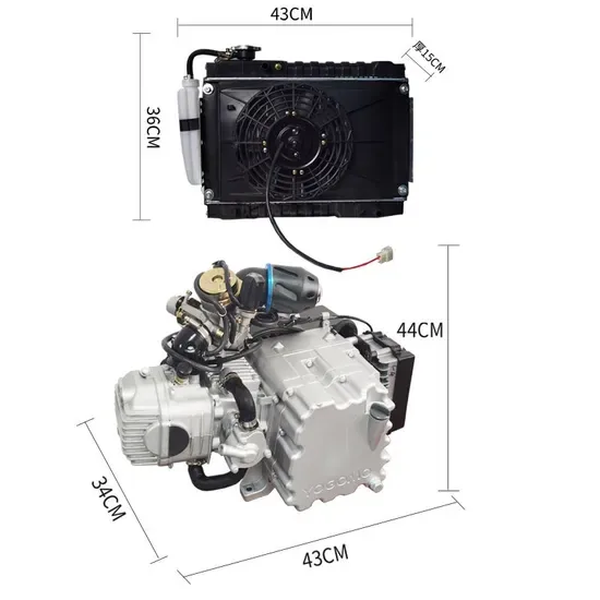 60V Удлинитель диапазона 3kw Удлинитель диапазона водяного охлаждения инверторный генератор трицикл