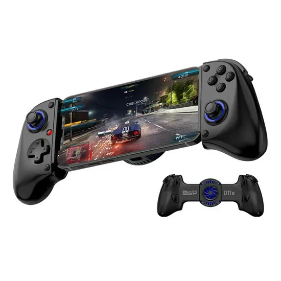 D11s Игровой контроллер с охлаждающим вентилятором, Hall-триггер, программируемые задние клавиши для телефона, планшета, Switch - черный