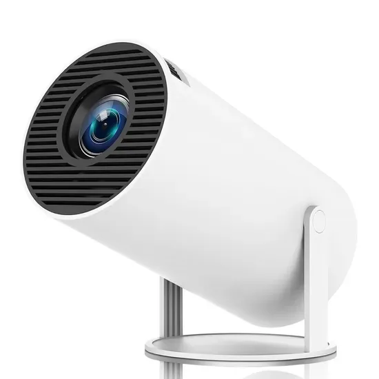 Компактный умный проектор для дома 180 с поворотной подставкой на 360 градусов, WiFi, беспроводная передача изображения