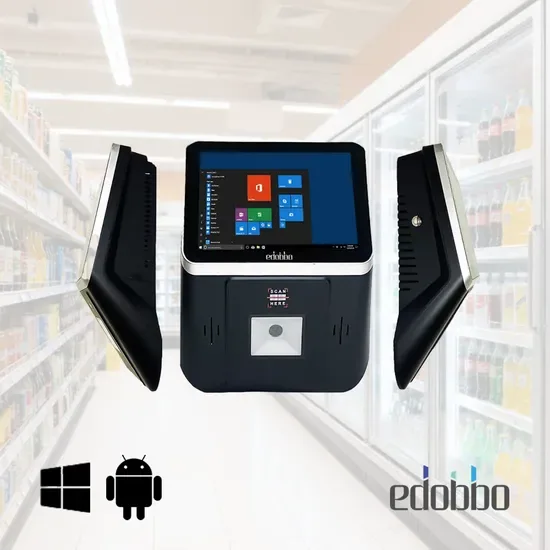 PC08 Настенный POS-аппарат 8 Дюймовый сенсорный экран Android Windows Система самообслуживания проверки цен POS