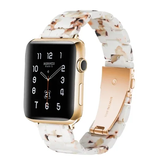 Совместимый ремешок для часов с Apple Watch для женщин и мужчин, легкий резиновый браслет модный ремешок с застежкой из нержавеющей стали для часов 40-45 мм