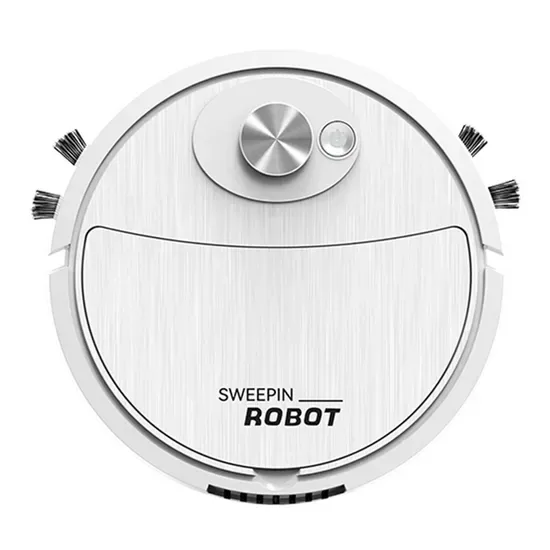 8088 3-in-1 Функция Умного Робота-Уборщика Перезаряжаемый Беспроводной Пылесос для Пола - Белый