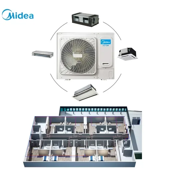 Сертификат CE Midea Мини центральная система кондиционирования воздуха Канальный кондиционер Инверторный воздух для офисного здания