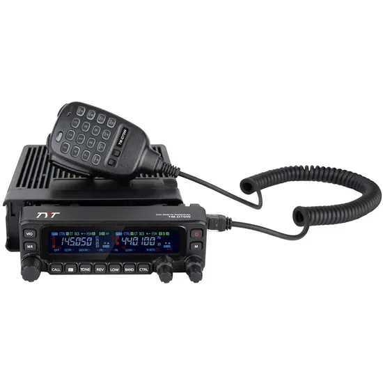 Тит TM-D70W Высокая мощность 55W 70W Мобильное радио Двухдиапазонный VHF UHF Любительский трансивер Прием воздушного диапазона Перекрестный повторитель Съемная передняя панель Аналоговое