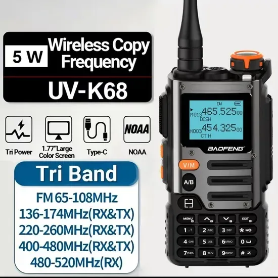 Bf-K686 Частотный диапазон Тип-C Уличная Высокая Мощность Рация