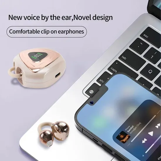 J82 Беспроводные Bluetooth наушники с цифровым дисплеем, стерео звук