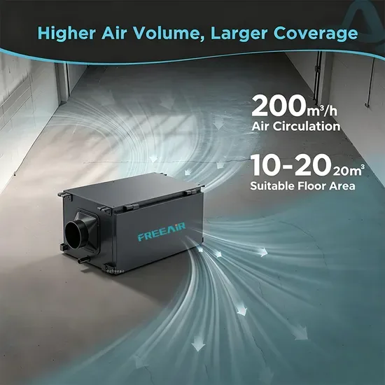 Кондиционер для потолочного монтажа с WiFi 20L/D 40ppd Вентиляционная система для осушения воздуха для спортзала теплицы