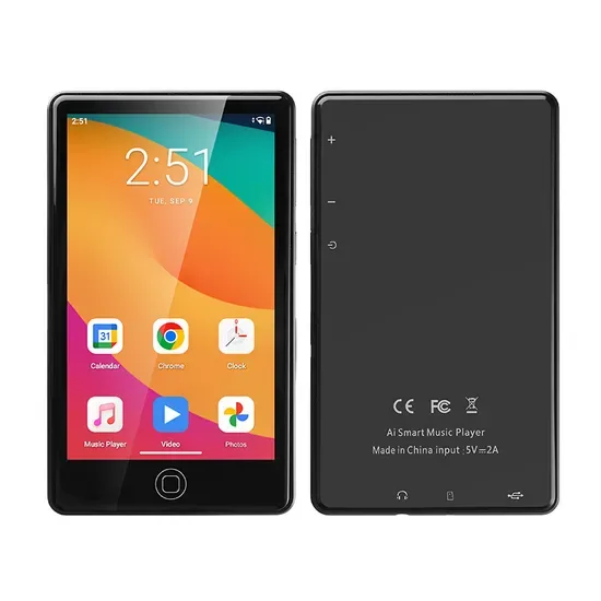 Унива MP004 4.0 Дюймовый планшет IPS сенсорный экран MP4/MP5 плеер с 4GB ОЗУ 64GB хранилище Android 14 смарт-планшеты