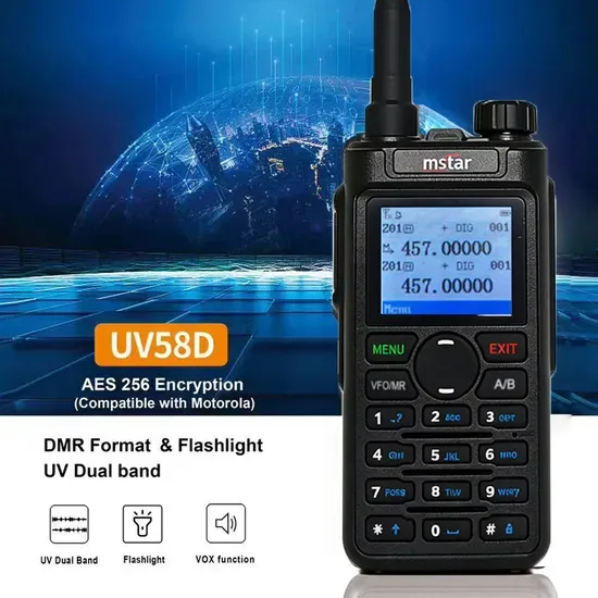 Мстар UV58d Широкое покрытие Четкая связь Прочный Дальнобойный GPS Рация