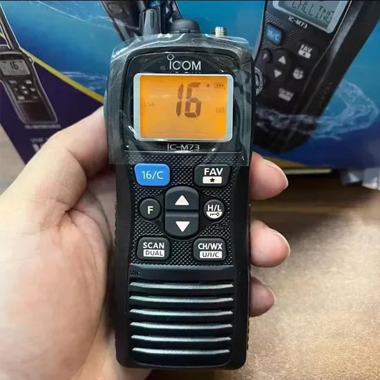 IP68 Водонепроницаемая портативная рация IC-M73 VHF морская радиостанция для бренда Icom для дальнесвязи
