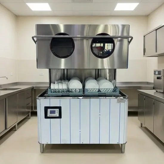 Промышленная посудомоечная машина для кухни ресторана или отеля, автоматическая машина для мытья посуды