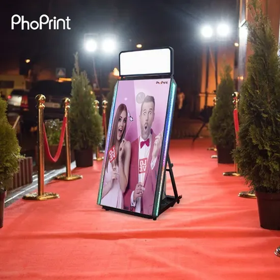 Фотобудка с сенсорным экраном 55 дюйма Magic Mirror Booth на продажу