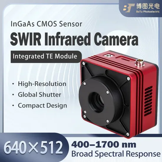 Камера с высокой чувствительностью Swir 400 1700nm Широкий спектр охлаждения Te USB3 0 Интерфейс C Mount Линза Камера для обнаружения промышленных дефектов