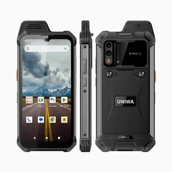 Взрывозащищенный Android 13 Устойчивый смартфон 8GB 128GB 6.3inch IP68 Водонепроницаемый мобильный телефон с восьмиядерным процессором