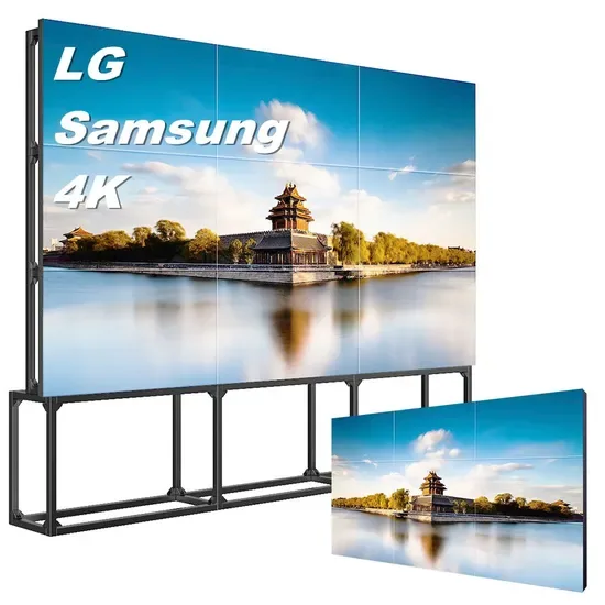 Смарт-стена Samsung для внутреннего использования 65 дюймовый рекламный дисплей LED LCD панель для сплошного экрана LCD рекламный дисплей наружный видеостена цифровая рекламная доска