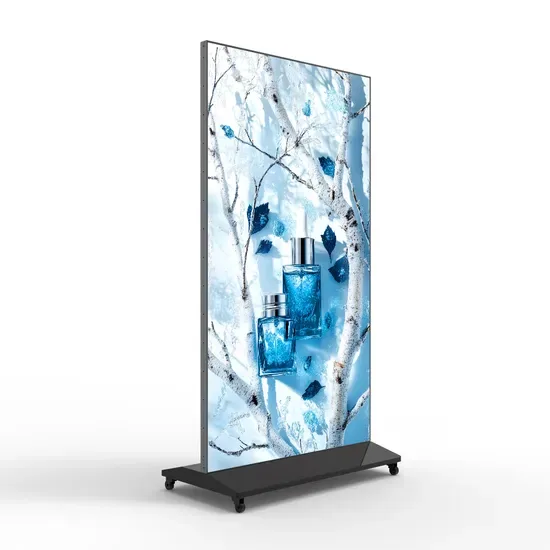 75-Inch Вертикальная узкая рамка полный дисплей рекламная машина, внутреннее высокое разрешение, с оффлайн и онлайн версиями