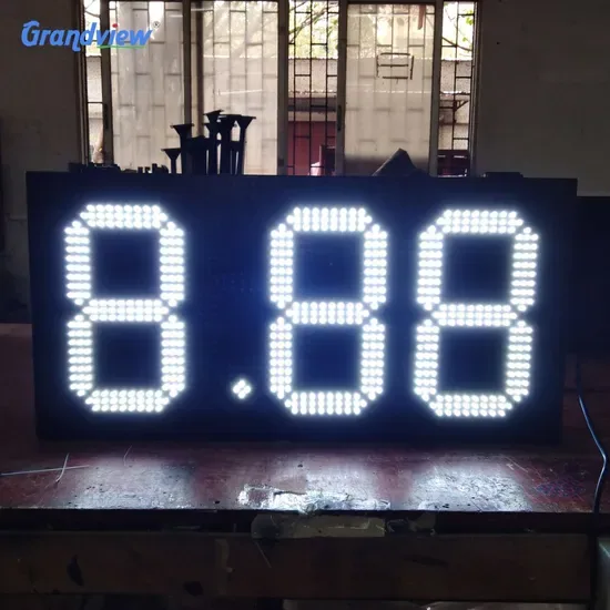 Дисплей цен на газ на АЗС с LED освещением Основные 7 Сегменты Дисплей цен на газ с LED освещением