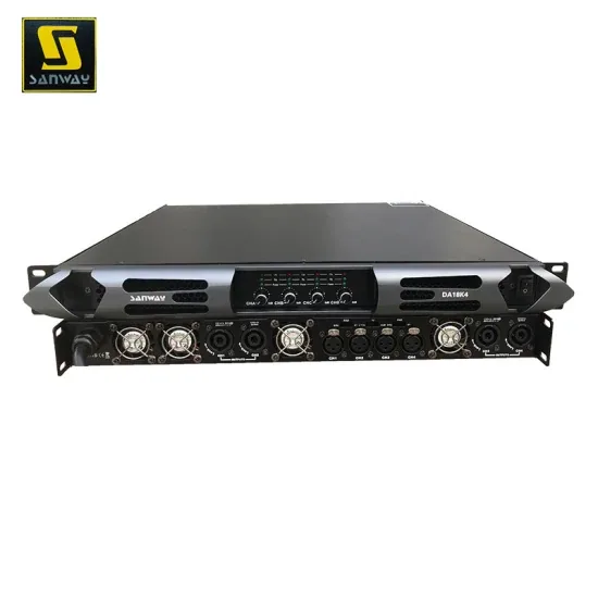 Da18K4 18000W 4 Канал 1u Цифровой профессиональный аудиодинамик класса D стерео DSP усилитель мощности