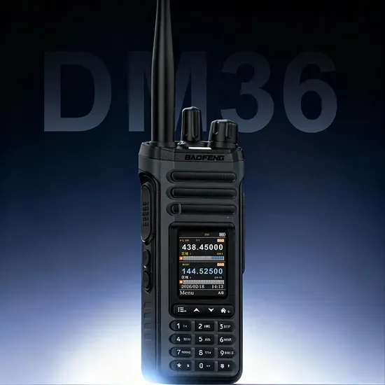 Баофенг Dm-36 Цифровая рация DMR Двухдиапазонная VHF UHF TDMA Двойный слот 4000CH Программирование через Bluetooth APP Портативная радиостанция двухсторонняя