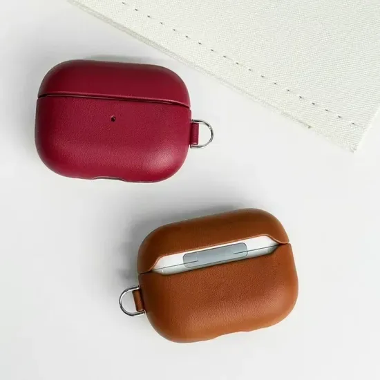 Кожаный чехол для защиты наушников для Airpods PRO 2