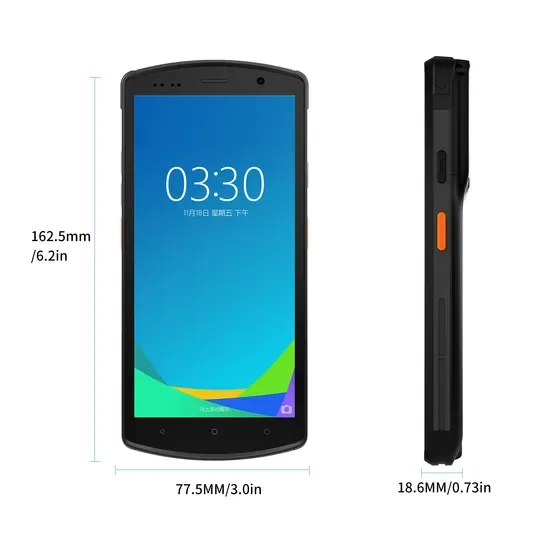 Mj-Q60 4G Портативный КПК, Андроид 12 с 1d 2D Сканером и NFC