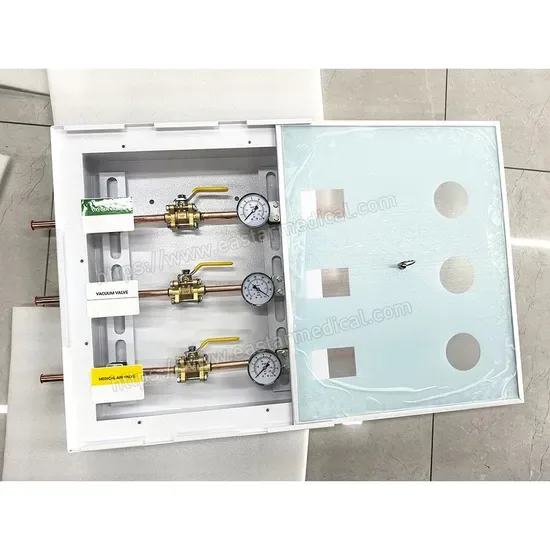 Коробка для газовых клапанов с 3 газовыми линиями включает изоляционные клапаны шарового типа