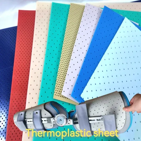 60cm*45cm*3.2mm Ортопедический шинирующий бандаж при низкой температуре, перфорированный термопластиковый бандаж