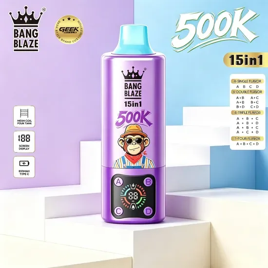 4in1 15in1 Одноразовая вейп-ручка 500K 450K 300K Вейперы Puff Bar Вейп-ручка Вейп ЕС Склад Банг Блейз 500K Затяжки
