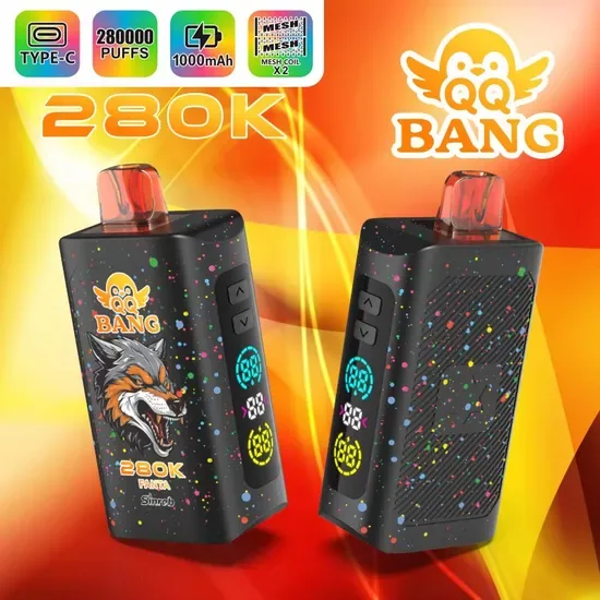 Оптовые одноразовые электронные сигареты QQ Bang 280k Puff, одноразовые вейпы 500K 280K 250K 100K Puff, перезаряжаемые вейпы 30k wga