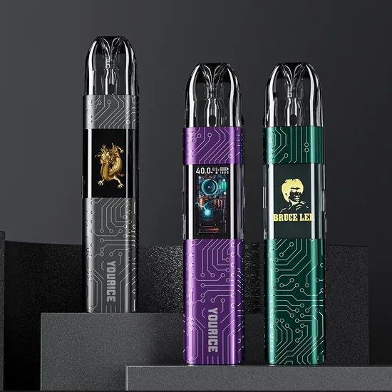 Бестселлер Yourice Oxv Elf 5~ 40W Регулируемый, 0.96TFT Масляный 2ml Паровой Vape Pen 600puffs Атомайзер Оптовая продажа Vape OEM/ODM Под Вейпы