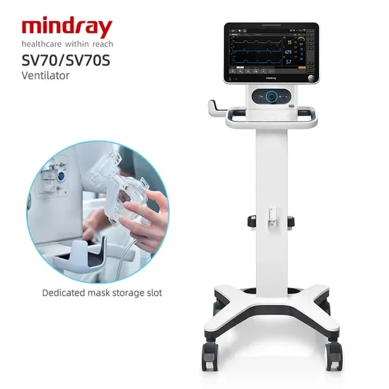 Электрический портативный аппарат ИВЛ Mindray SV70/SV70S на 12 В постоянного тока с режимами вентиляции, медицинский дыхательный аппарат