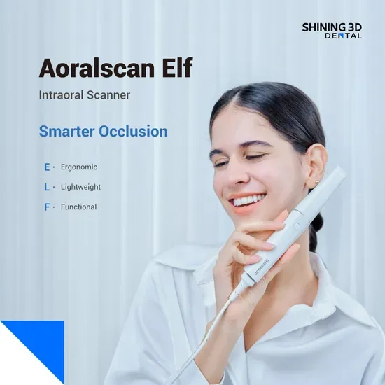 Маленький след, большое влияние в цифровой стоматологии Aoralscan Elf Shining 3D Стоматологический интраоральный сканер