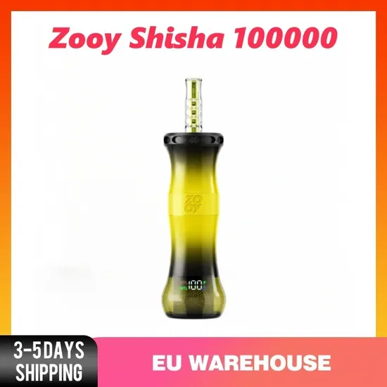 Хит продаж, высококачественный кальян Zooy на 100000 затяжек, двойная сетчатая спираль, аккумулятор 1000 мА·ч, MTL/DTL, переключатель на 2 режима, электронная сигарета, испаритель, флакон