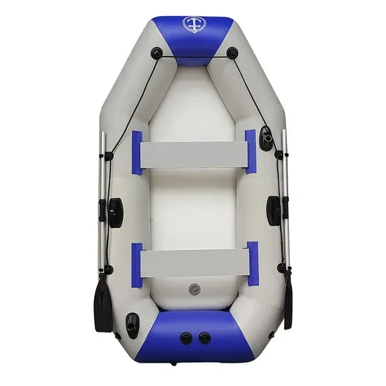 Лодка-каяк надувная для рыбалки Lake River Portable 0.9mm Strong 2 People