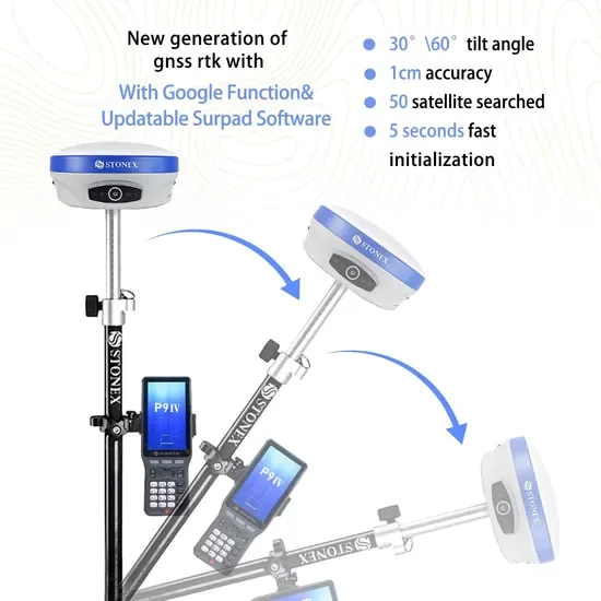 Станекс S9II/S900A/S900+ GPS Станекс ГНСС Модуль GPS малого размера РТК Международная версия ГНСС РТК с функцией Google Обновленное программное обеспечение Surpad
