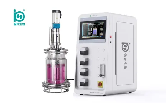 Биореактор Bx-Bio 0.5L-15L для культуры микроорганизмов, стеклянный ферментор для лаборатории для клеток млекопитающих
