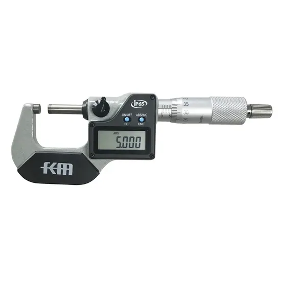 IP65 Степень защиты 0-25mm Цифровой дисплей наружного микрометра с 0.001mm Разрешение