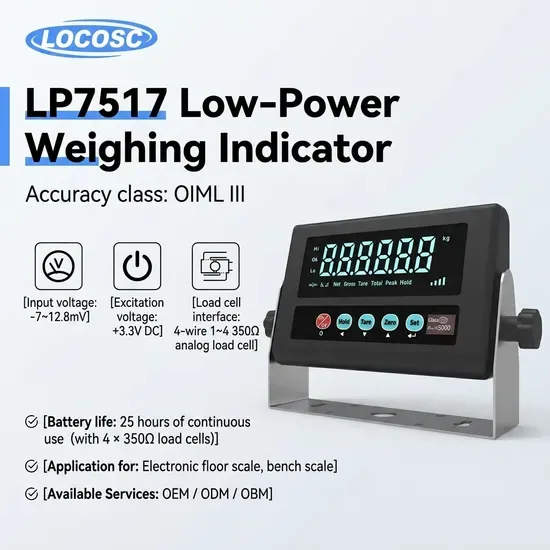 Светодиодные ЖК Lp7517 Цифровые весы Портативные Дешевые индикаторы веса