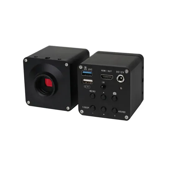 4K Промышленная камера 60fps 1/1.8 Дюймовый CMOS сенсор, используемый в тринокулярном микроскопе с функцией записи изображений и видео через USB